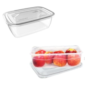 CONTAINER RETANGULAR TRANSPARENTE 3,6LTS (12PÇS)-UNINJET