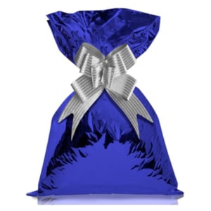 SAQ. P/PRESENTE 15X22 C/50UN LISO COBALTO METALIZADO-GALA