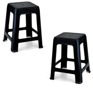 BANQUETA PRETA (6PÇS)-INJEPLASTEC