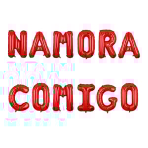 BALÃO NAMORA COMIGO (12PÇS)-CABEKLA