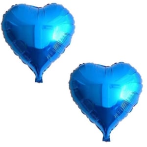 BALÃO CORAÇÃO AZUL (12PÇS)-CABEKLA