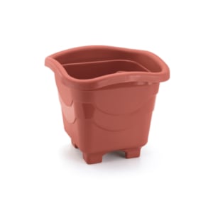 VASO QUADRADO MÉDIO TELHA 5,6LTS (12PÇS)-INJEPLASTEC