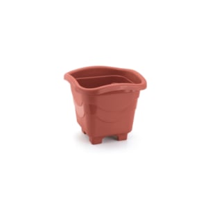 VASO QUADRADO MINI TELHA 0,55LTS (12PÇS)-INJEPLASTEC