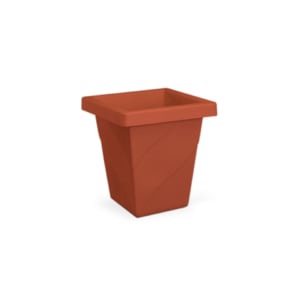 VASO ROMA QUADRADO MINI TELHA 2,5LTS (12PÇS)-INJEPLASTEC