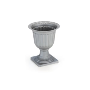 VASO TAÇA REDONDO PEQ. CINZA (12PÇS)-INJEPLASTEC