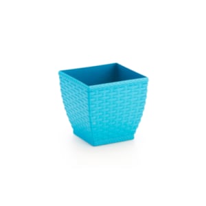 VASO CACHEPO RATTAN MINI QUAD.COLOR (12PÇS)-INJEPLASTEC