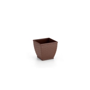VASO CACHEPO RATTAN M3 QUAD.COFFEE (12PÇS)-INJEPLASTEC