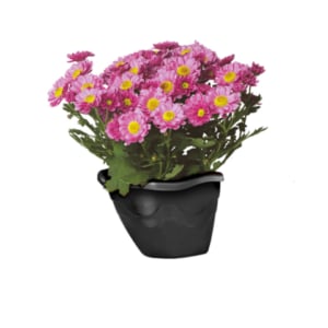 VASO DE PAREDE PRETO 2,6LTS (12PÇS)-INJEPLASTEC