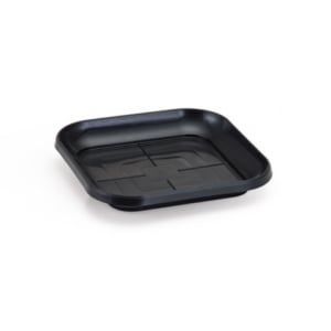 PRATO VASO QUADRADO GRANDE PRETO (12PÇS)-INJEPLASTEC