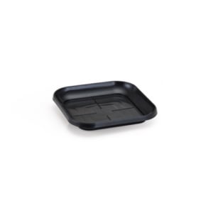 PRATO VASO QUADRADO PEQUENO PRETO (12PÇS)-INJEPLASTEC