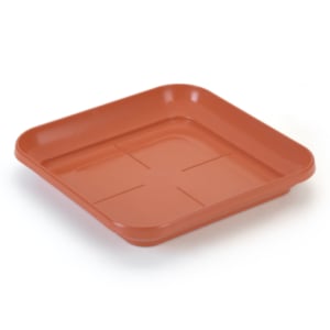 PRATO VASO QUADRADO EXTRA G TELHA (12PÇS)-INJEPLASTEC