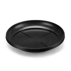 PRATO VASO REDONDO EXTRA G PRETO (12PÇS)-INJEPLASTEC