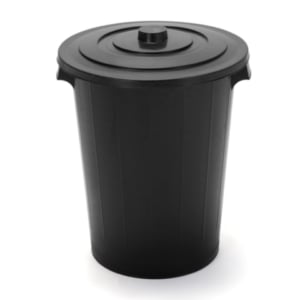 CESTO DE LIXO REDONDO 60LTS BLACK (6PÇS)-INJEPLASTEC