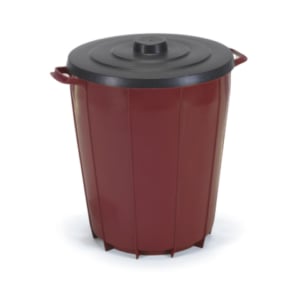 CESTO DE LIXO REDONDO 35LTS COLOR (6PÇS)-INJEPLASTEC