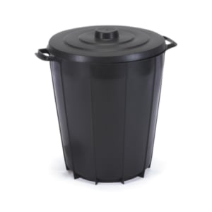 CESTO DE LIXO REDONDO 35LTS BLACK (6PÇS)-INJEPLASTEC
