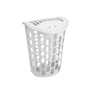 CESTO TELADO RETANGULAR 40LTS BRANCO (6PÇS)-INJEPLASTEC