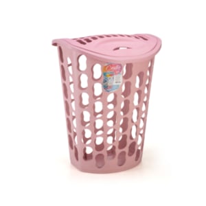 CESTO TELADO RETANGULAR 40LTS ROSA (6PÇS)-INJEPLASTEC