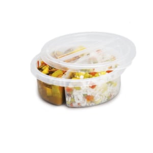 POTE HERMÉTICO REDONDO C/2 DIVISÕES (12PÇS)-NITRON