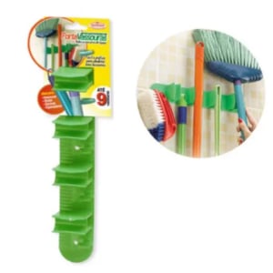 PORTA VASSOURAS 4 ENCAIXE E GANCHOS (12PÇS)-NITRON