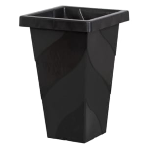 VASO QUADRADO COLUNA G PRETO 28,8LTS (6PÇS)-PLASNEW