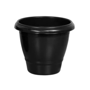 VASO REDONDO MÉDIO PRETO 14,5LTS (12PÇS)-PLASNEW