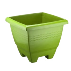 VASO QUADRADO GRANDE VERDE 14,5LTS (12PÇS)-PLASNEW