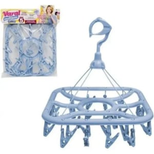 VARAL Nº05 C/24 PRENDEDORES (6PÇS)-PLASBRINK