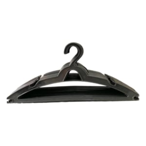 CABIDE PLÁSTICO C/3 REFORÇADO PRETO (24JGS)-ALZAPLAST