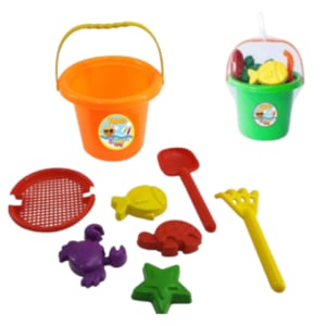 BALDE BIG PRAIA SORTIDO (12PÇS)-SIMOPLAST