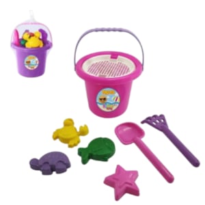 BALDE BIG PRAIA ROSA SORTIDO (12PÇS)-SIMOPLAST