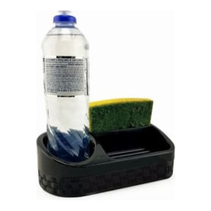 PORTA DETERGENTE RATTAN C/BASE PRETO (12PÇS)-NITRON