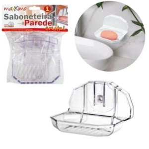 SABONETEIRA COM VENTOSA CRISTAL (24PÇS)-MÁXXIMO