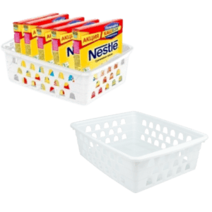 CESTO MULTIUSO MÉDIO BRANCO (12PÇS)-UNINJET