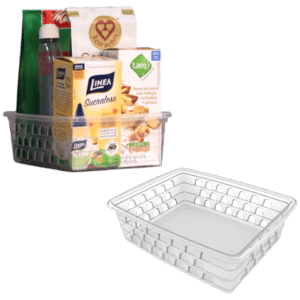 CESTO MULTIUSO GRANDE TRANSPARENTE (12PÇS)-UNINJET