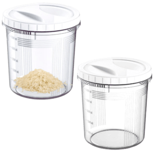 CONTAINER REDONDO C/ TAMPA ROSCA 6,0LTS BRANCO (6PÇS)-UNINJET