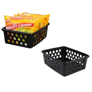 CESTO MULTIUSO MÉDIO PRETO (12PÇS)-UNINJET