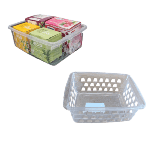 CESTO MULTIUSO PEQUENO TRANSPARENTE (12PÇS)-UNINJET