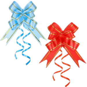 LAÇO FÁCIL SORTIDO C/FIO DOURADO 2,3X44CM (12PÇS)-GALA