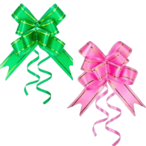 LAÇO FÁCIL SORTIDO C/FIO DOURADO 3,0X50CM (12PÇS)-GALA