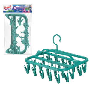 VARAL Nº03 C/26 PRENDEDORES (6PÇS)-PLASBRINK