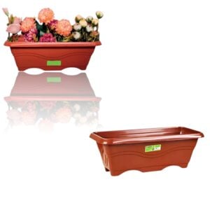 FLOREIRA MÉDIA 4LTS TERRACOTA (24PÇS)-INPLAST