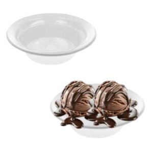 PRATO DESCARTÁVEL FUNDO 20CM BRANCO 50X10-TRIK TRIK