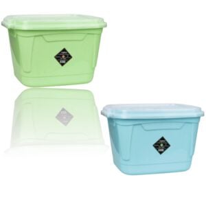 CAIXA ORGANIZADORA RETANGULAR 17LTS C/TRAVA (12PÇS)-INPLAST