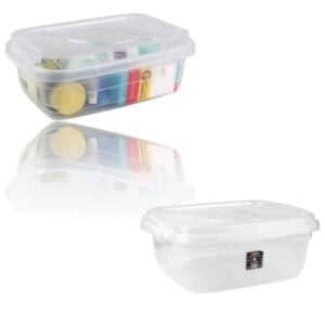 CAIXA ORGANIZADORA RETANGULAR 11LTS MULTIUSO C/TRAVA (12PÇS)-INPLAST