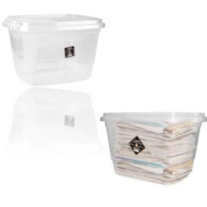 CAIXA ORGANIZADORA RETANGULAR 17LTS MULTIUSO C/TRAVA (12PÇS)-INPLAST