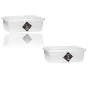 CAIXA ORGANIZADORA RETANGULAR TRANSP.3,5LTS (24PÇS)-INPLAST