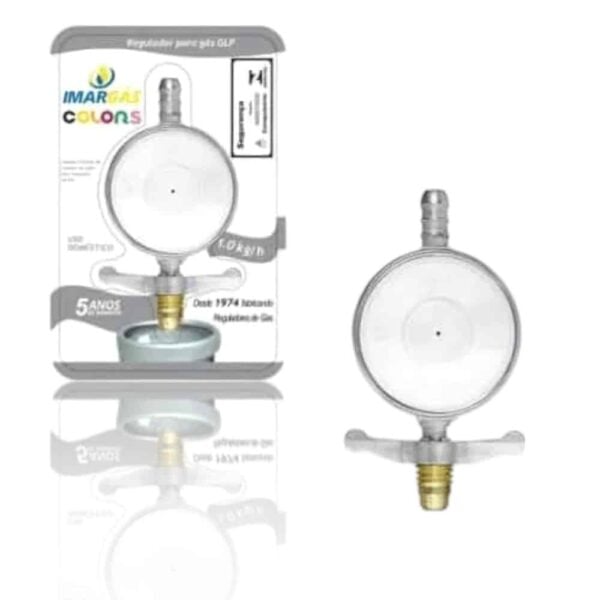 REGULADOR DE GÁS BRANCO 1KG/H (6PÇS)-ARIM