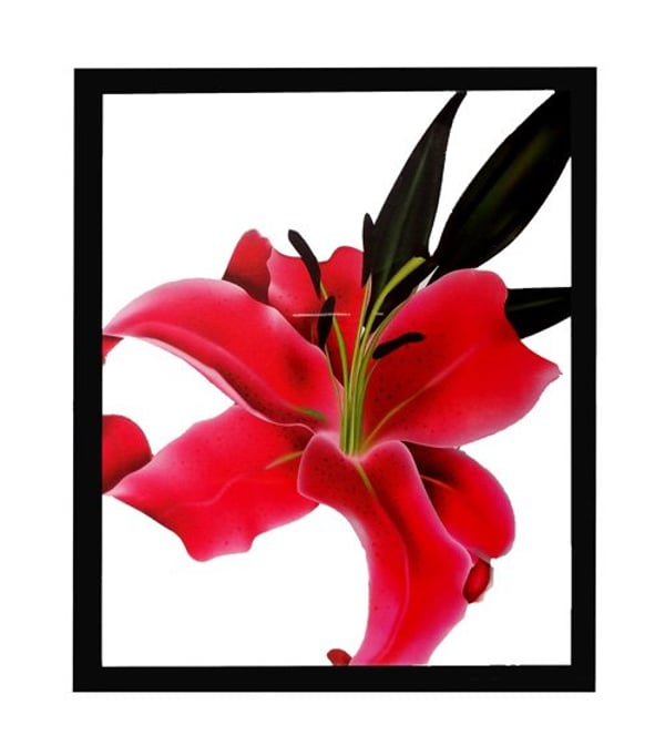 QUADRO VAZADO FLOR 25X30CM (3 PÇs) – ECOMIX [5127]