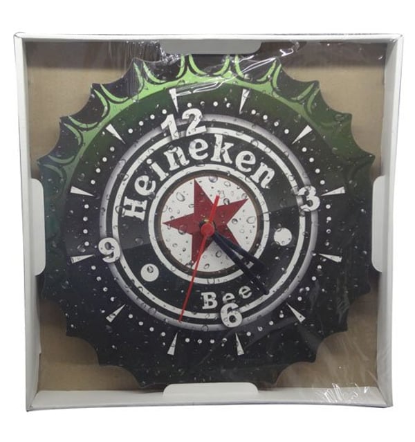 RELÓGIO RED. TAMPA HEINEKEN (3 PÇs) – ECOMIX [6117]