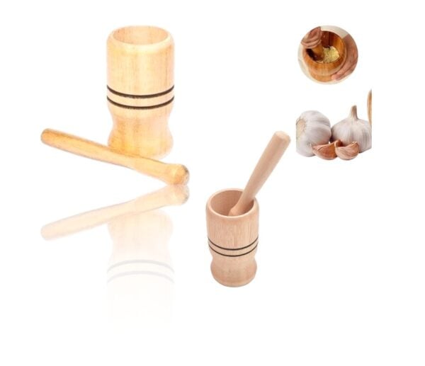 PILÃO COM SOCADOR PARA ALHO 12CM (12PÇS)-MVN